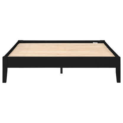Queen Black Wood Bed Frame No Box Spring