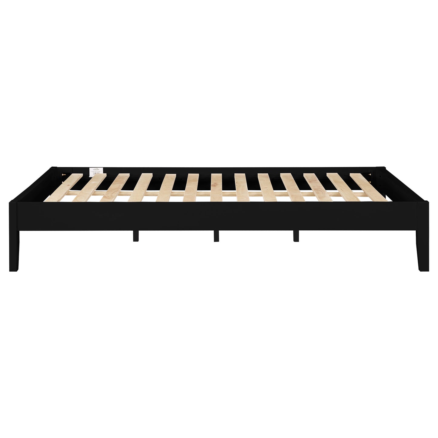 Queen Black Wood Bed Frame No Box Spring