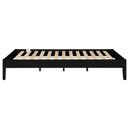 Queen Black Wood Bed Frame No Box Spring