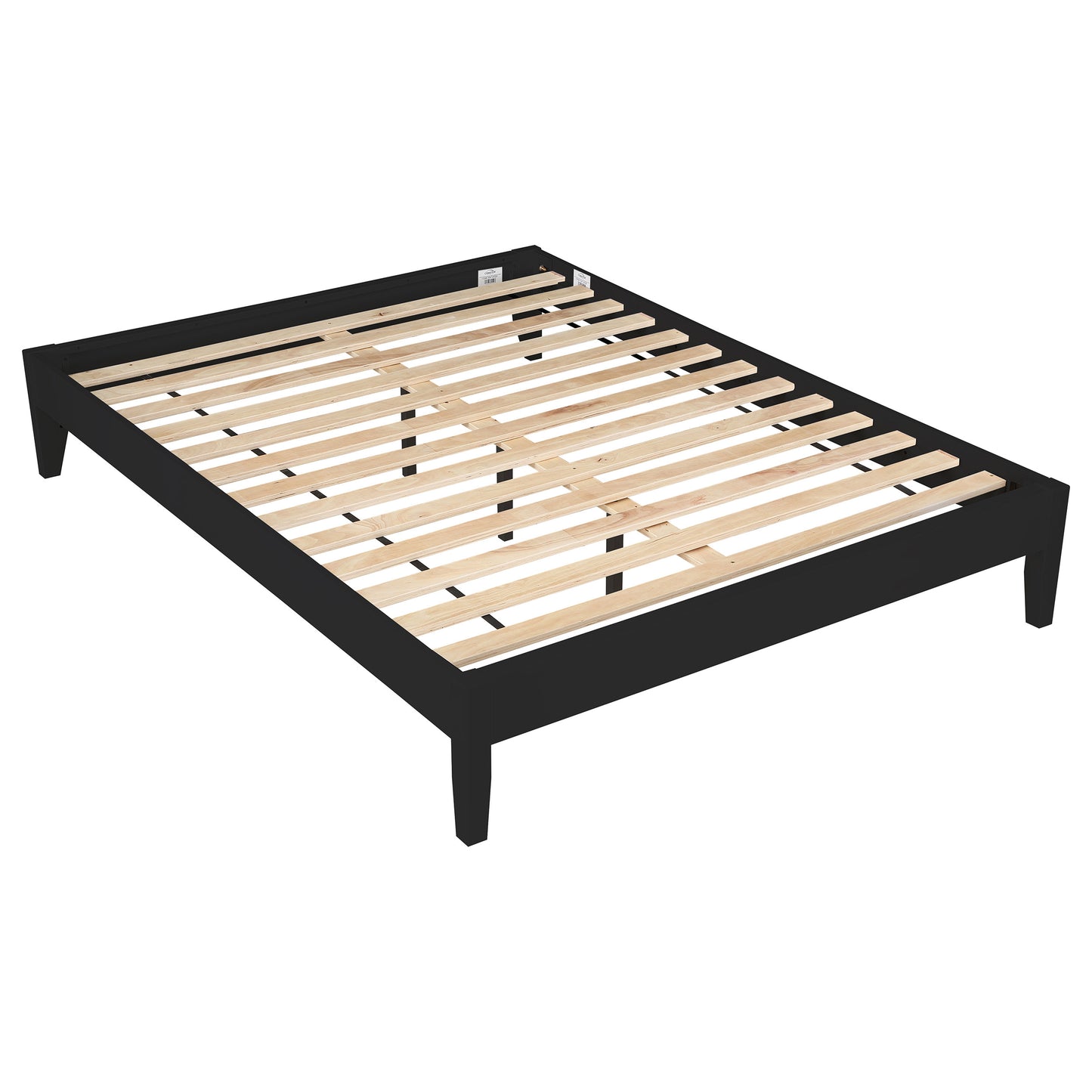 Queen Black Wood Bed Frame No Box Spring