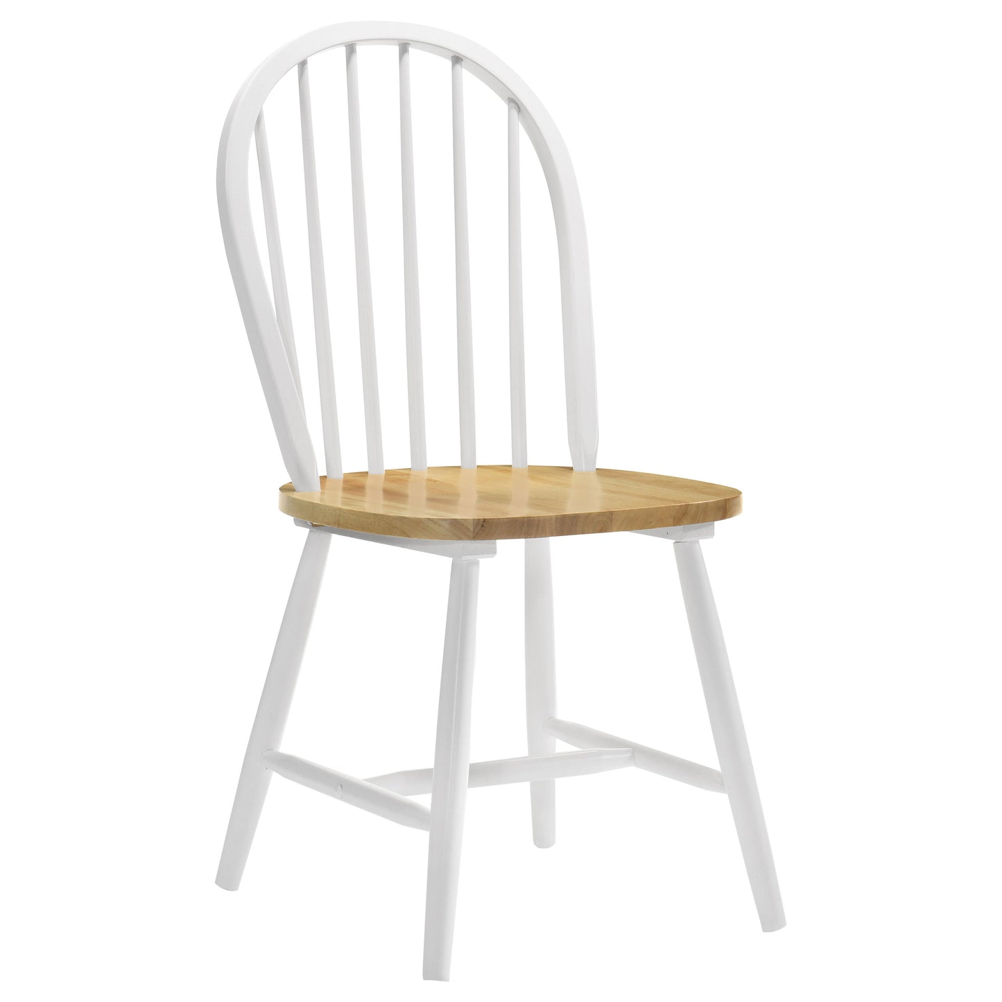Round White Wood Dining Table Set with Chairs