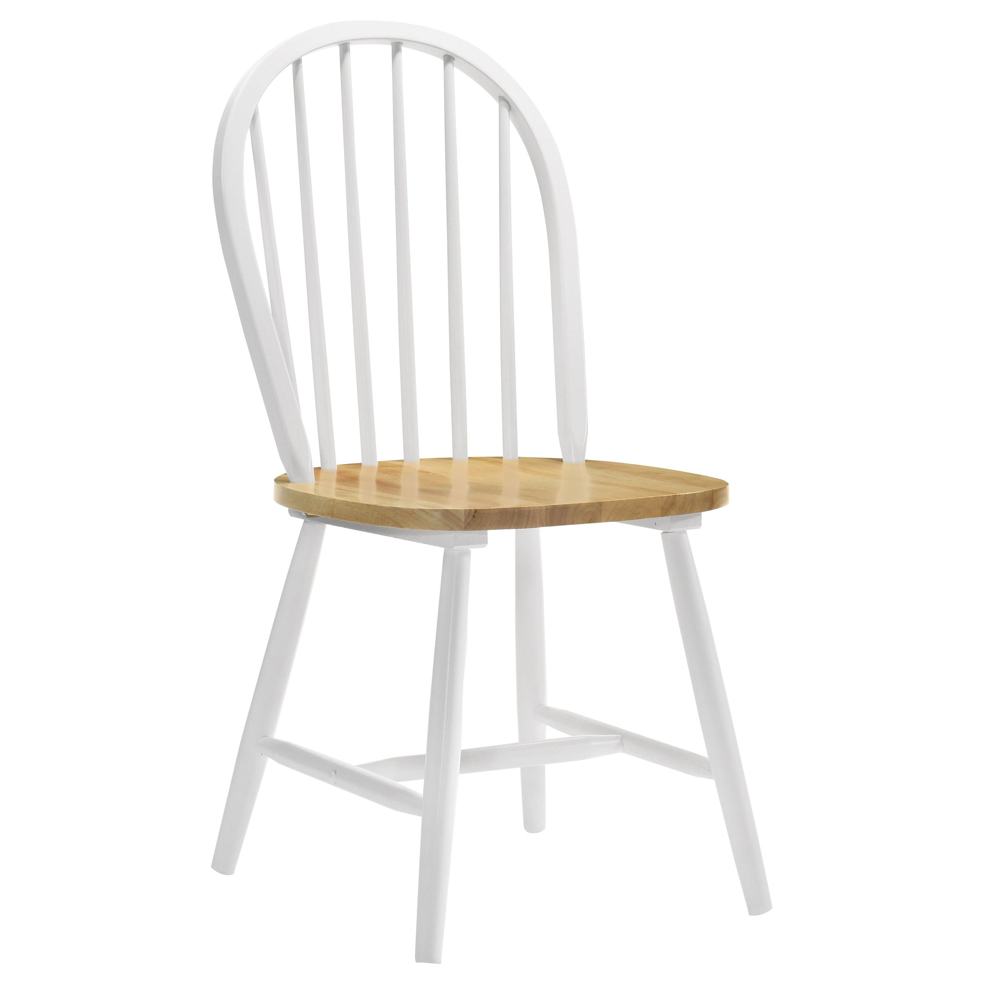 Round White Wood Dining Table Set with Chairs
