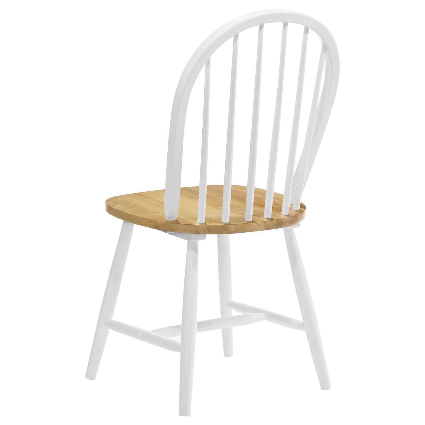 Round White Wood Dining Table Set with Chairs