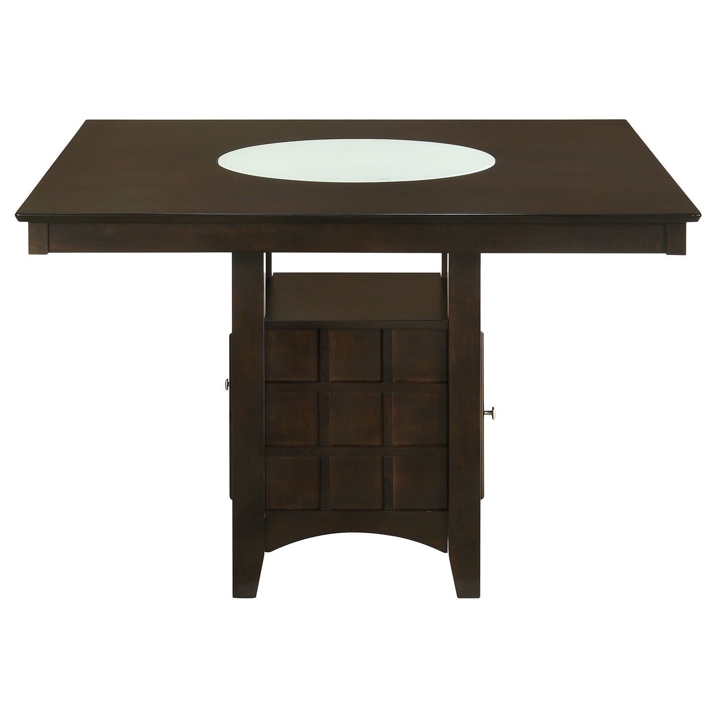 Square Cappuccino Dining Table Set - Seats 8