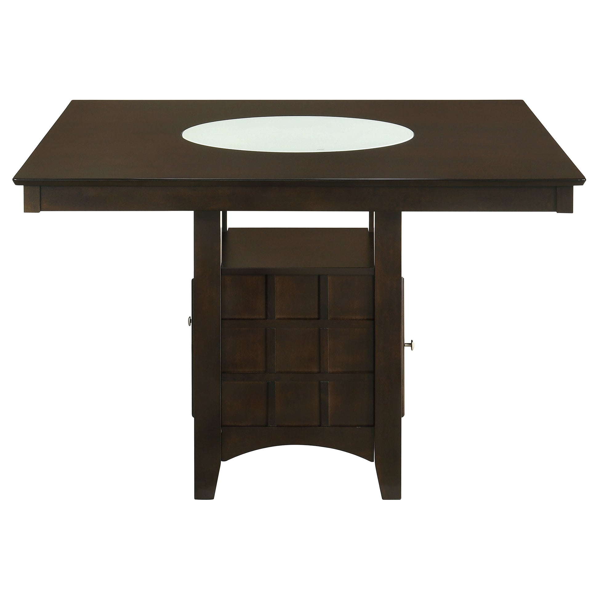 Square Cappuccino Dining Table Set - Seats 8