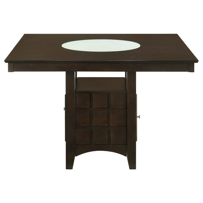 Square Cappuccino Dining Table Set - Seats 8