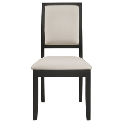 Black 5-Piece Dining Table Set Seats 4