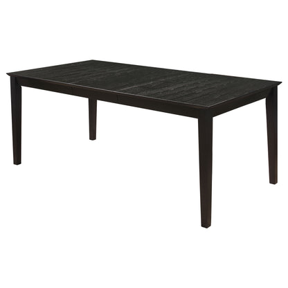 Black 5-Piece Dining Table Set Seats 4