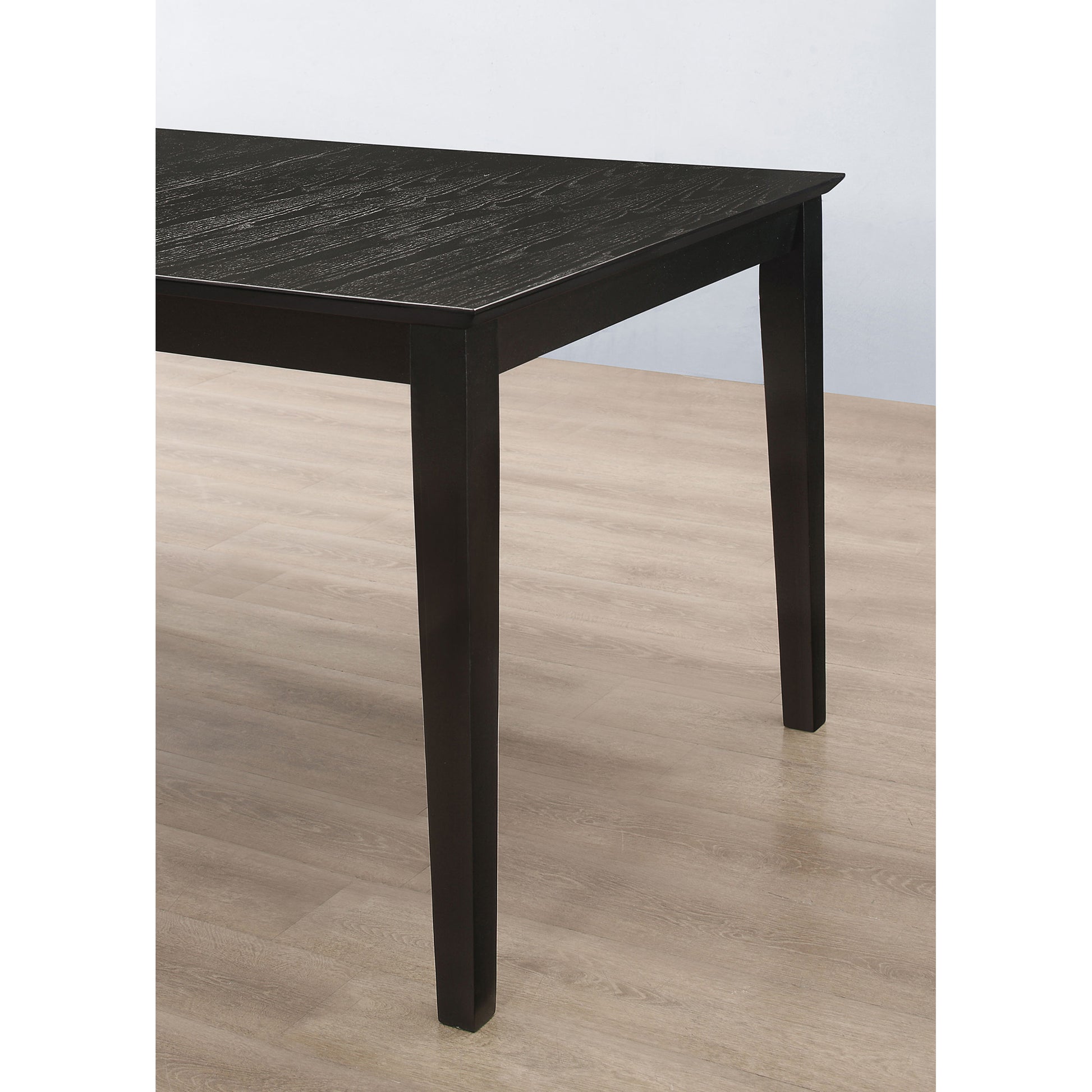 Black 5-Piece Dining Table Set Seats 4