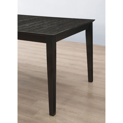 Black 5-Piece Dining Table Set Seats 4