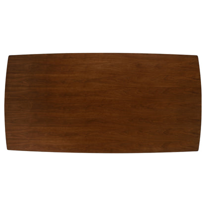 Dark Walnut Dining Table Set - Seats 6
