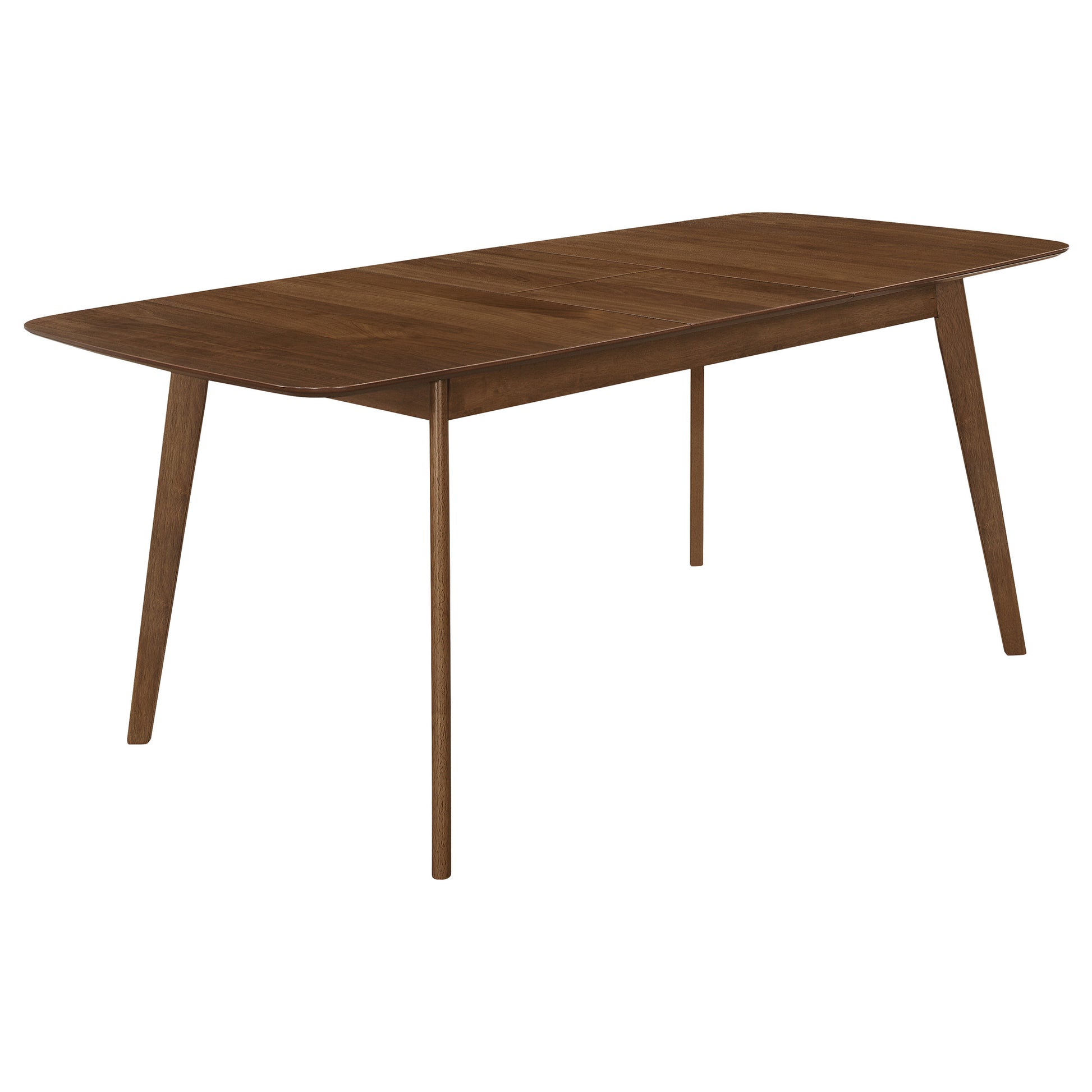 Natural Walnut Dining Set with Butterfly Leaf Extension for Dining Room