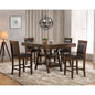 Ferrara Brown and Walnut 5-piece Counter Height Dining Set