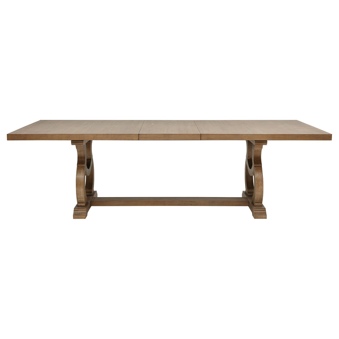 Brown Extendable Wood Dining Set with Chairs for Dining Room