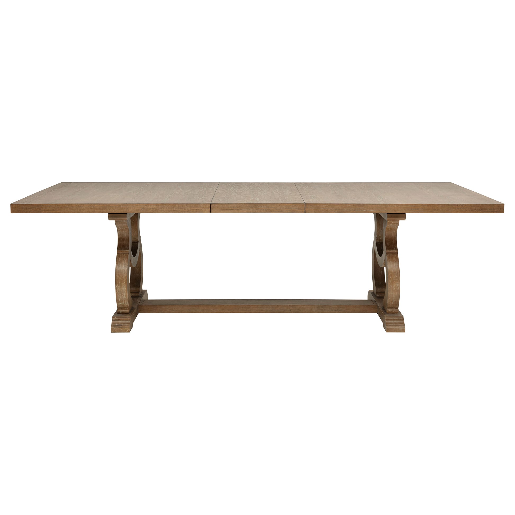 Brown Extendable Wood Dining Set with Chairs for Dining Room