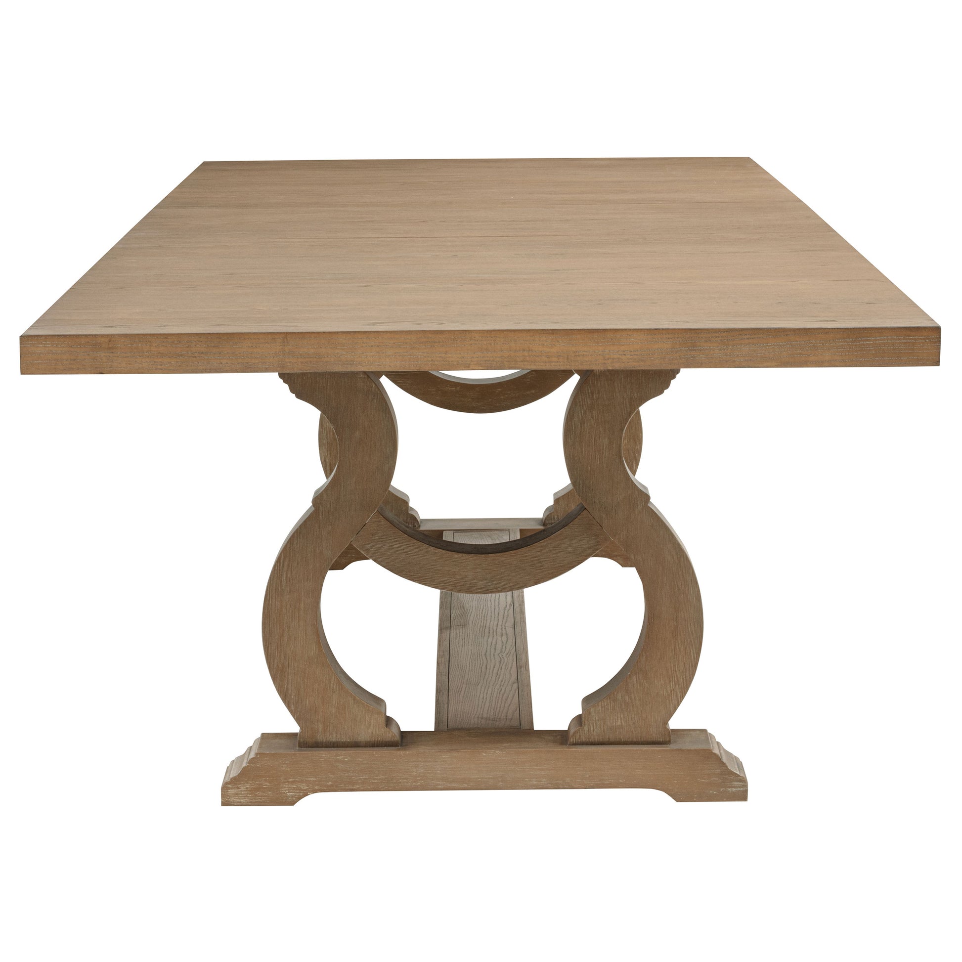 Brown Extendable Wood Dining Set with Chairs for Dining Room