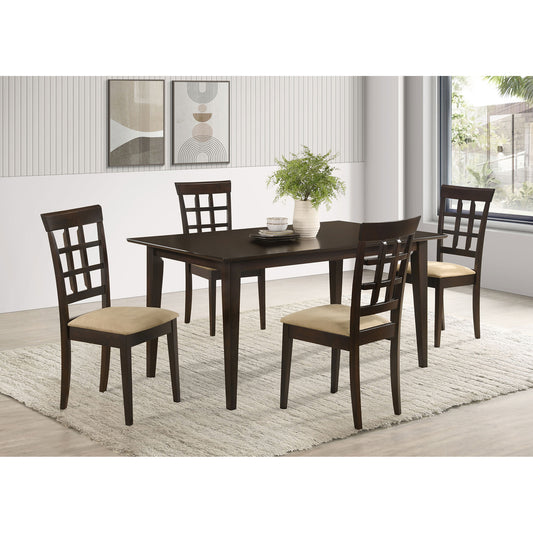 Henin Cappuccino and Beige 5-piece Dining Set