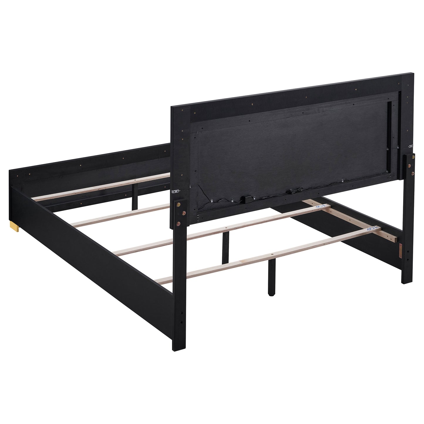 Medici Black King Bed Frame - Contemporary Style