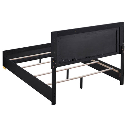 Medici Black King Bed Frame - Contemporary Style