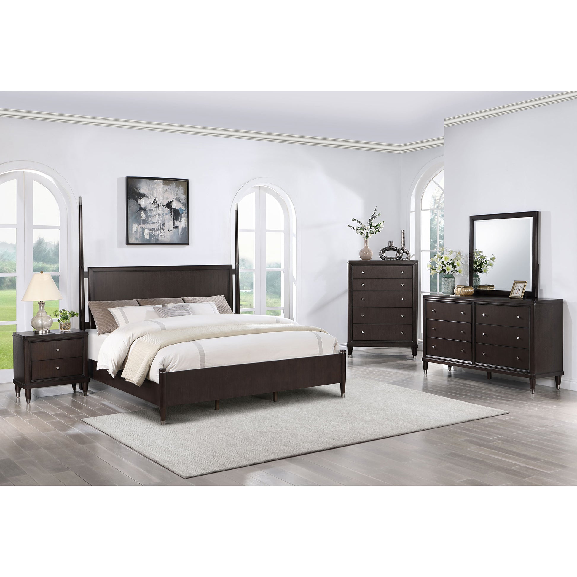 Niguel Brown Poster Bed