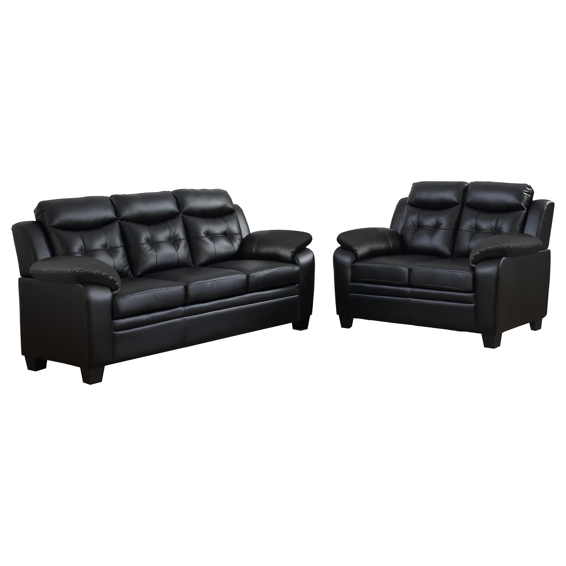 Black 3-Seat Upholstered Sofa - 78" Sofa for Living Room