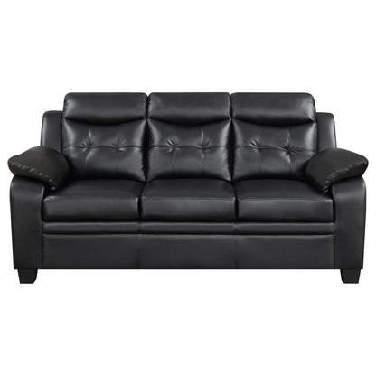Black 3-Seat Upholstered Sofa - 78" Sofa for Living Room