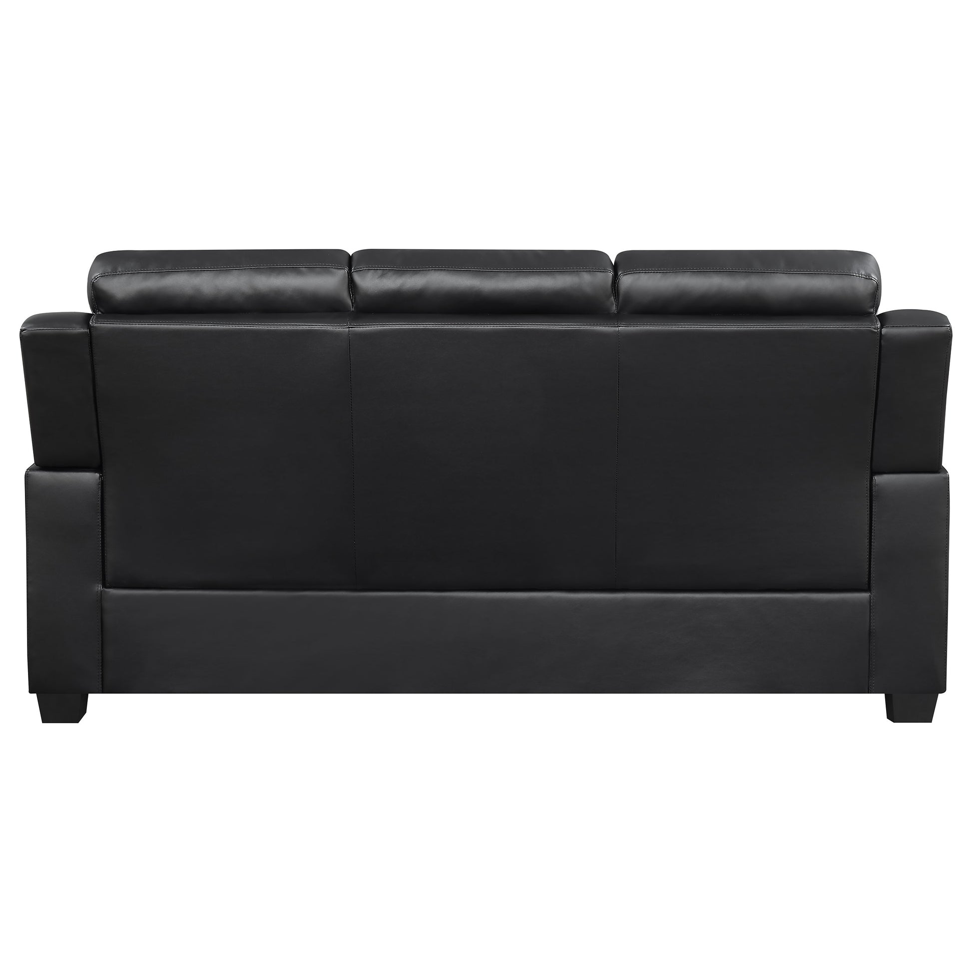 Black 3-Seat Upholstered Sofa - 78" Sofa for Living Room