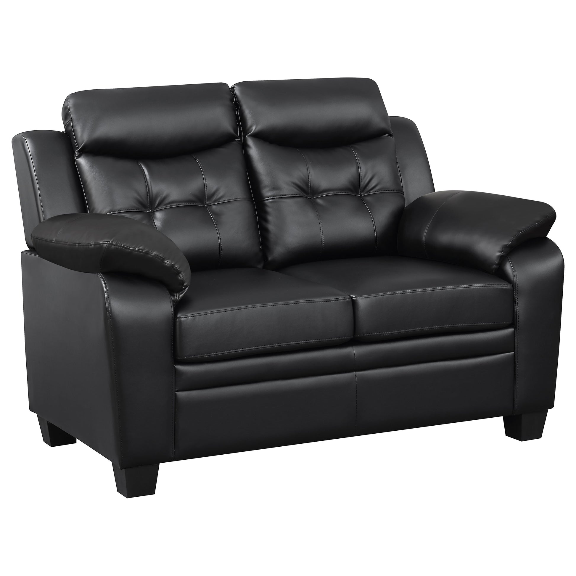 Black 3-Seat Upholstered Sofa - 78" Sofa for Living Room