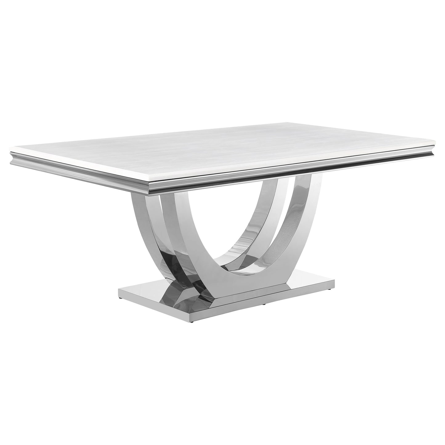 Grey Rectangular Dining Table Set - Seats 4