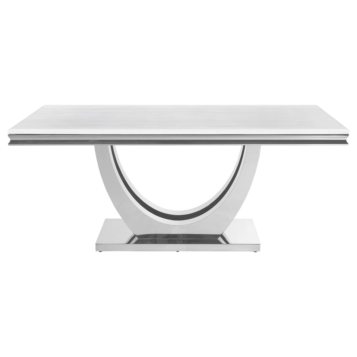 Grey Rectangular Dining Table Set - Seats 4