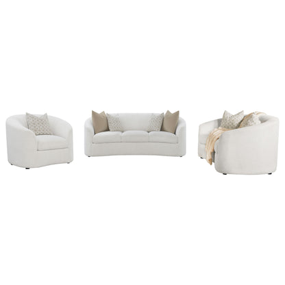 Rory Latte 3-piece Sloped Arms Living Room Set