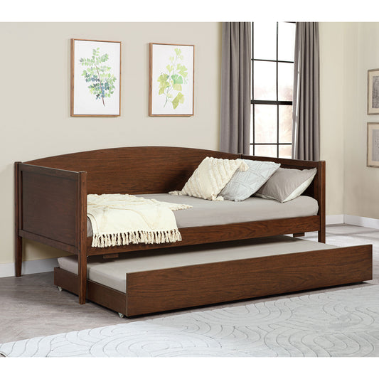 Fallbrook Medium Walnut Twin Daybed with Trundle