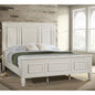 Chelema Cream White Beach 63-inch Eastern King Wood Panel Bed