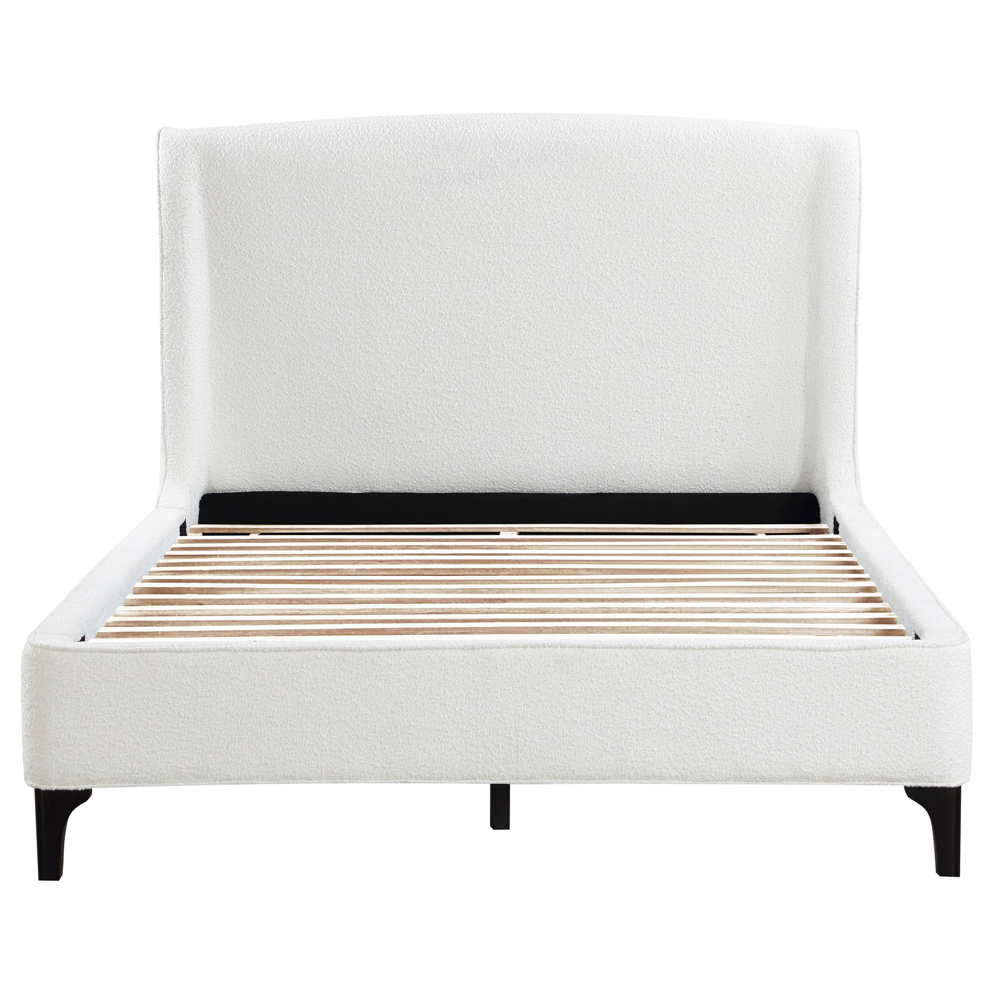 Ivory Wingback Upholstered King Bed - Theodore Snow for Bedroom