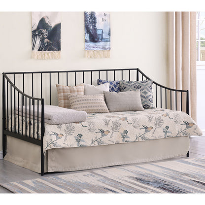 Jeremy Matte Black Metal Twin Daybed Bed Frame