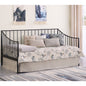 Jeremy Matte Black Metal Twin Daybed Bed Frame