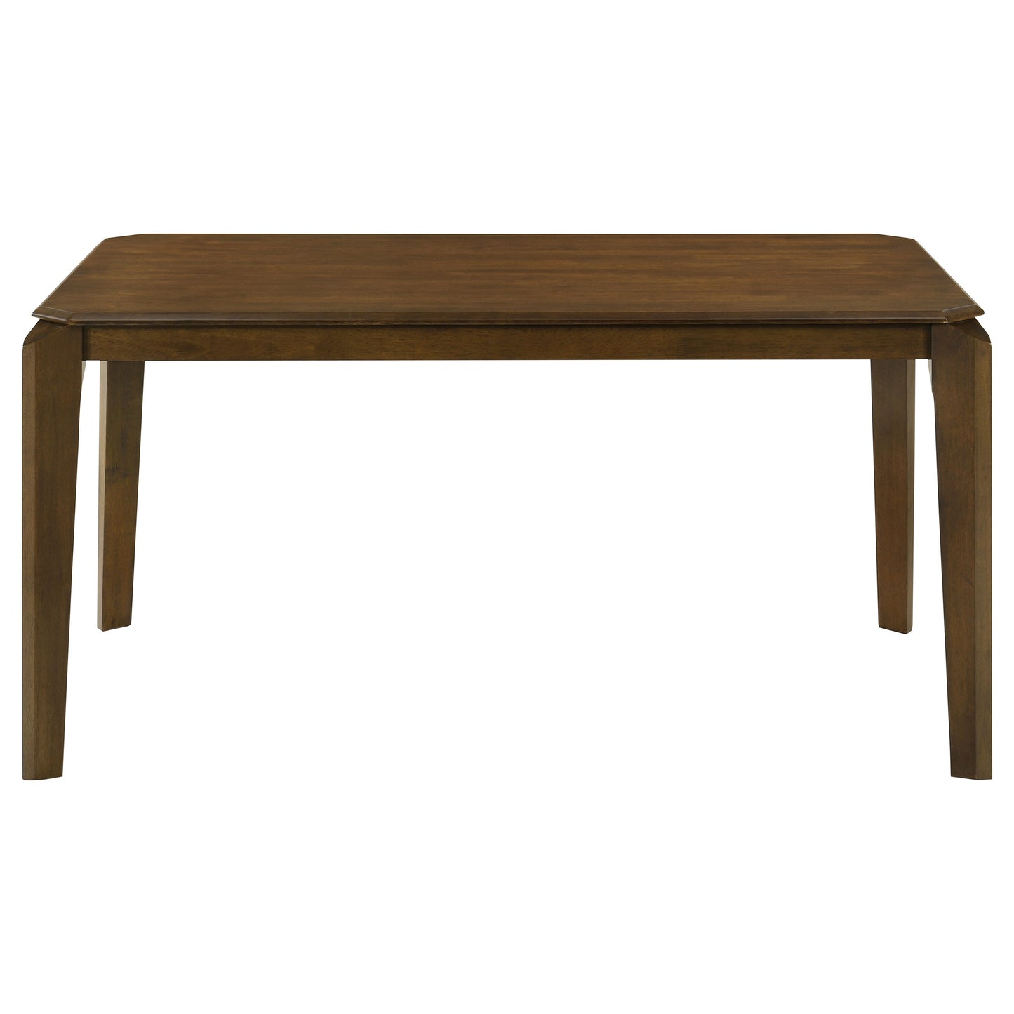 Dark Brown Rectangular Dining Table with Chairs