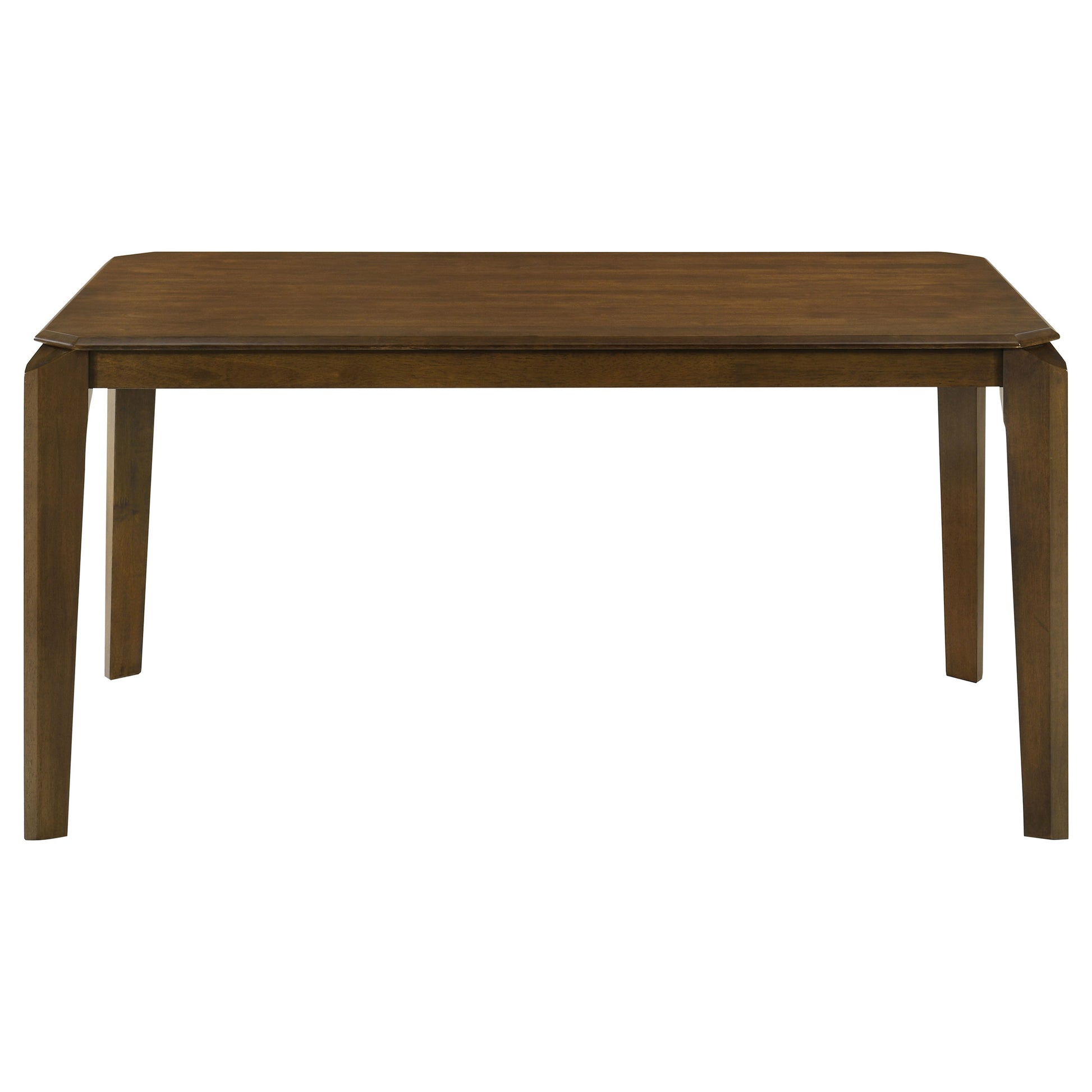 Dark Brown Rectangular Dining Table with Chairs