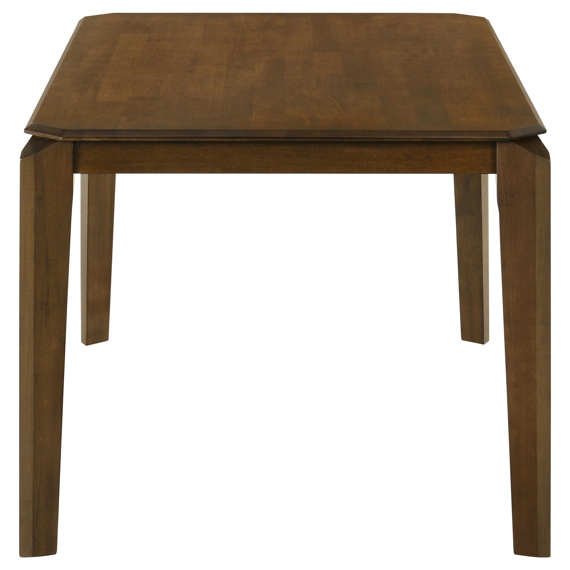 Dark Brown Rectangular Dining Table with Chairs