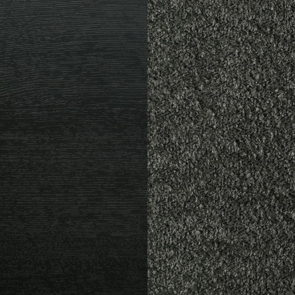 King Size Black Wood Upholstered Bed Frame for Bedroom