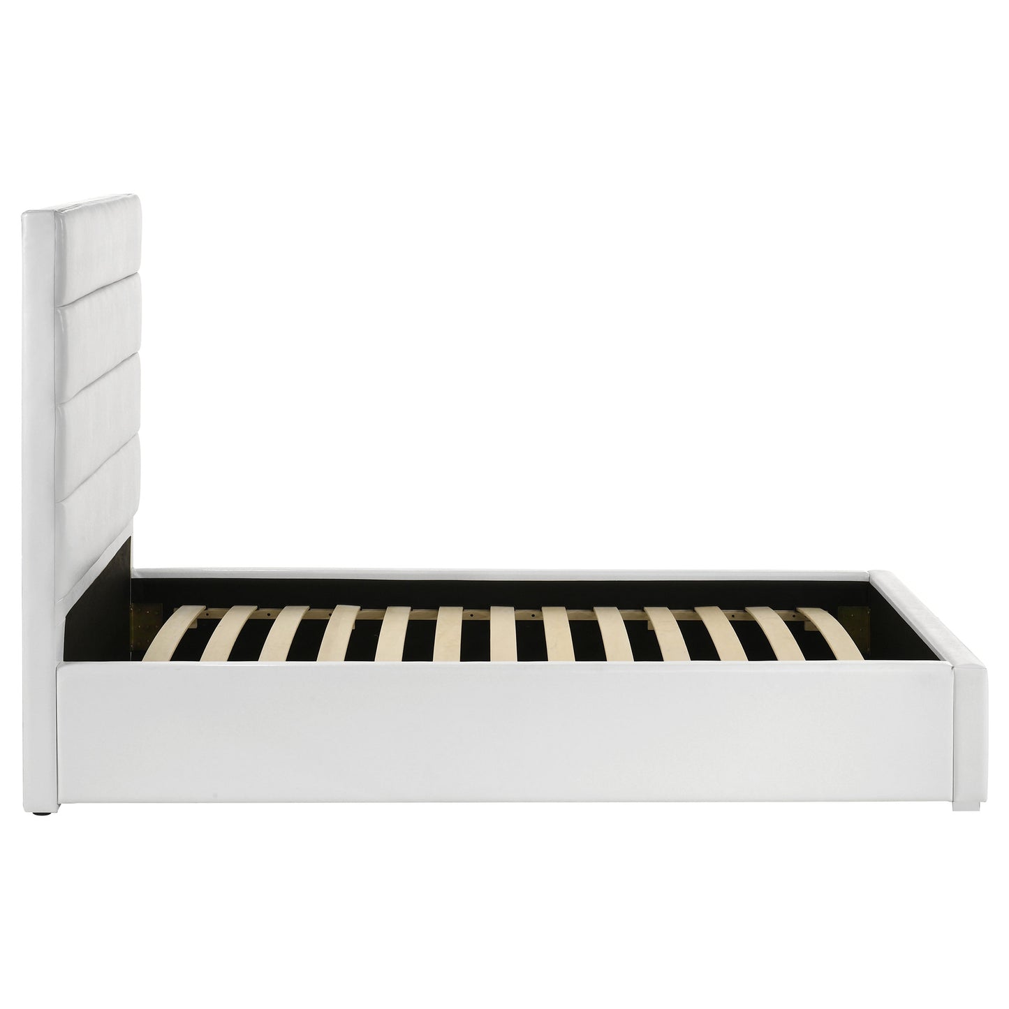 Dulcey White Upholstered Twin Platform Bed - Modern Bedroom Style