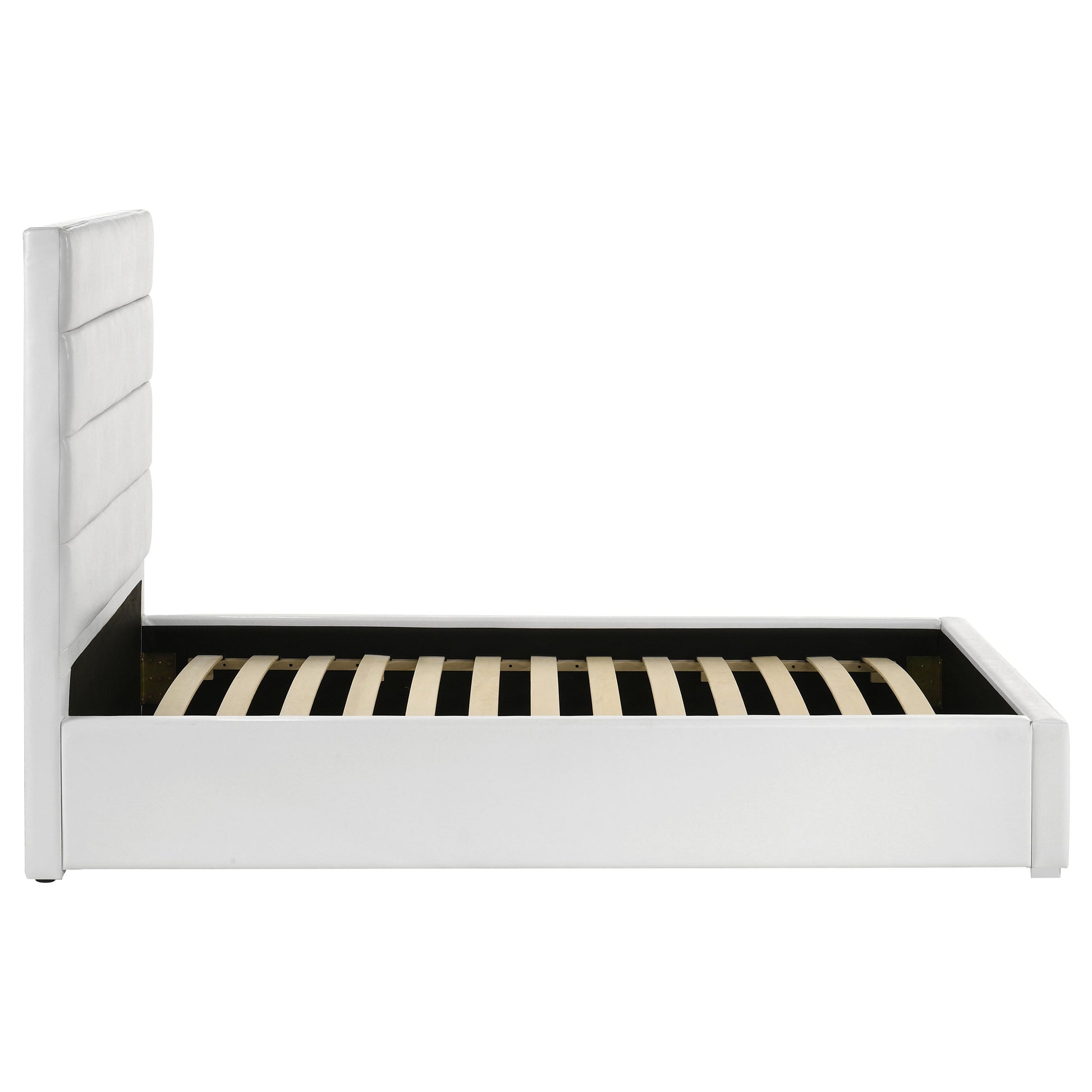 Dulcey White Upholstered Twin Platform Bed - Modern Bedroom Style