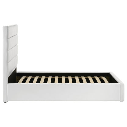 Dulcey White Upholstered Twin Platform Bed - Modern Bedroom Style