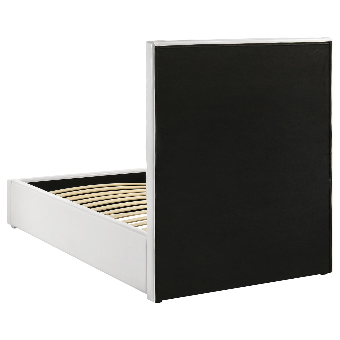 Dulcey White Upholstered Twin Platform Bed - Modern Bedroom Style