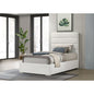 Dulcey White Upholstered Twin Platform Bed