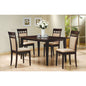 Gianna Cappuccino 5-piece Rectangular Dining Set