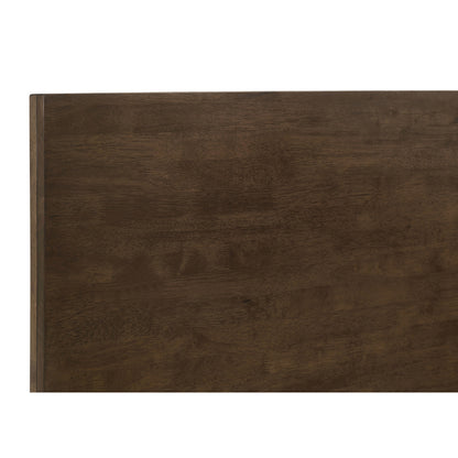 Eastern King Platform Bed - Brown Wood Frame