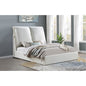 Corwyn White Upholstered Queen Panel Bed