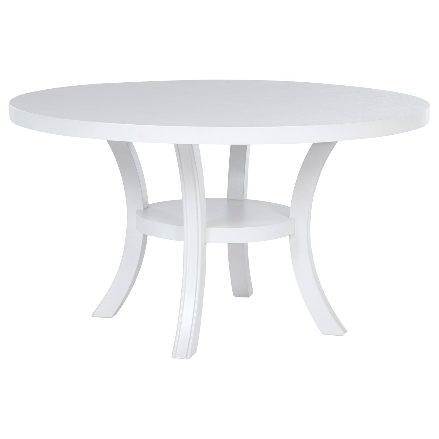 54 Inch Round Wood Dining Table Set - 4 Seats