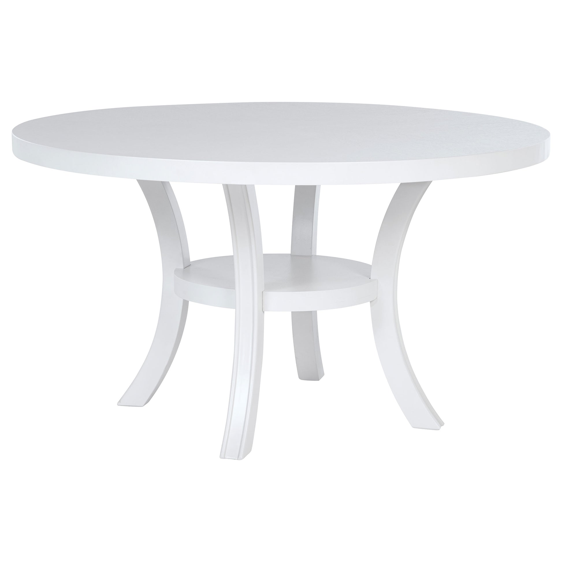 54 Inch Round Wood Dining Table Set - 4 Seats